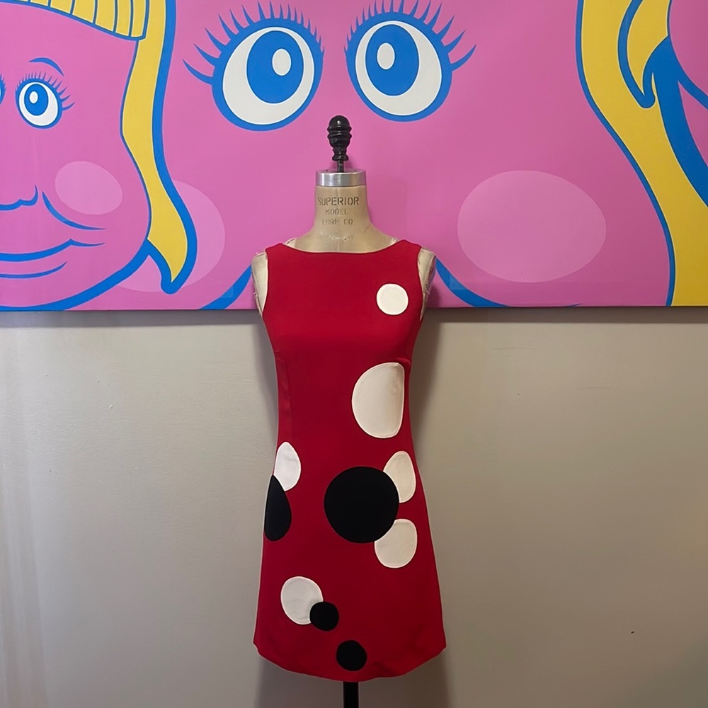 Moschino Cheap Chic Red Polka Dot Dress The Nanny